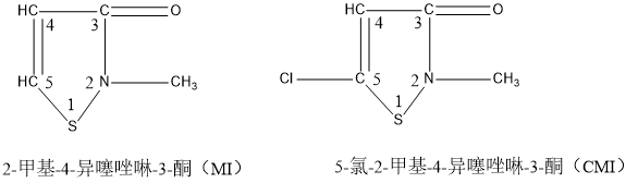 異噻唑啉酮結構式